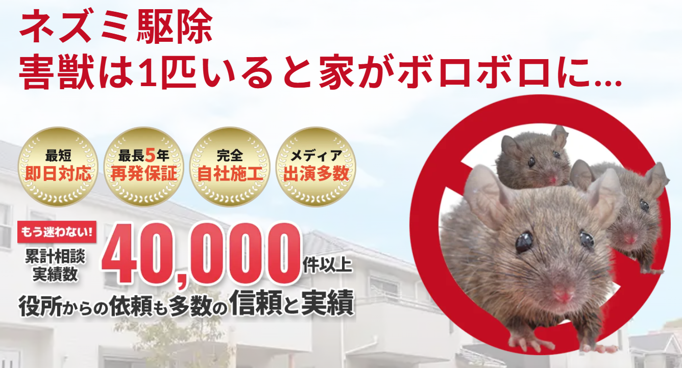 ネズミの恐ろしさを示すイメージ画像